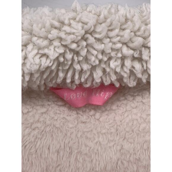 LOVE HIP Women's Light Pink Fleece Sherpa Lined Crewneck Sweater SZ M-L - Picture 9 of 10